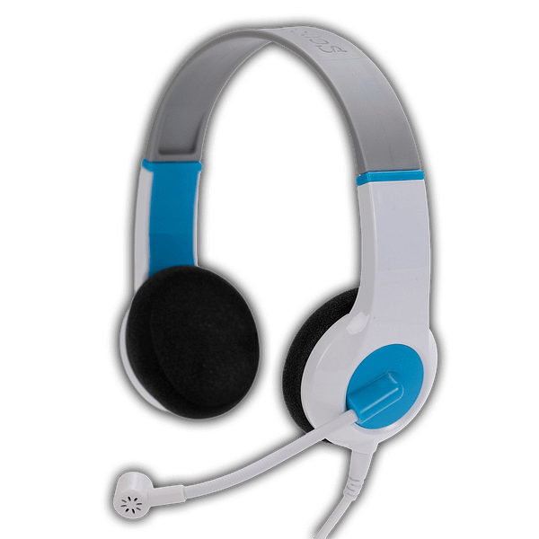 K6m school media testing headset with broadcast-quality rotating microphone